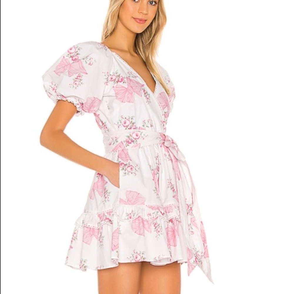 LoveShackFancy Zelle Dress, Puff Sleeves, Pockets!